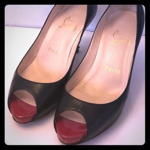 Christian Louboutin Mater Claude Peep Toe Pump